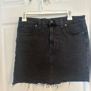 Madewell Charcoal Denim Skirt